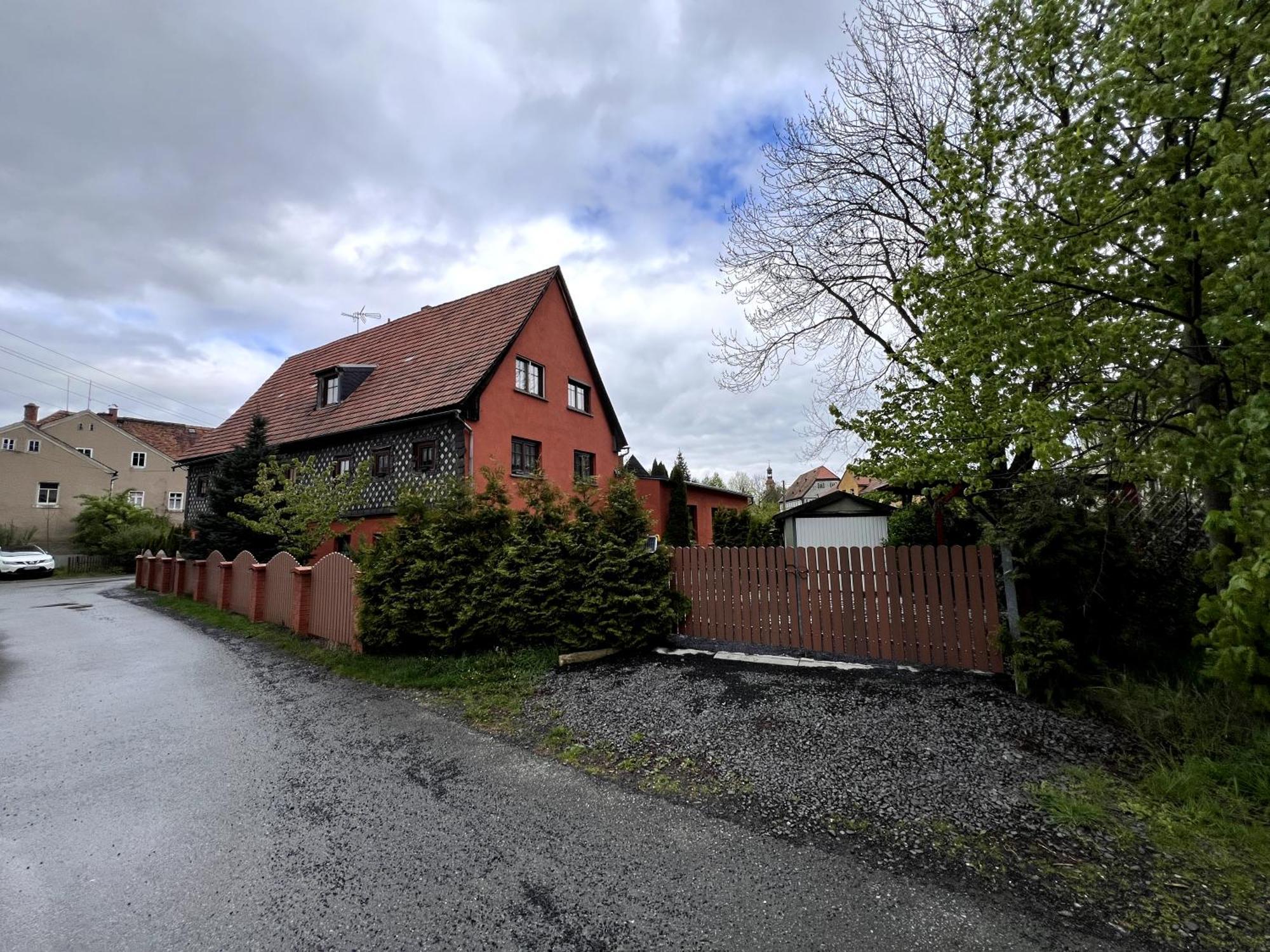 Haus Mit Pool Grossschoenau Villa Exteriör bild